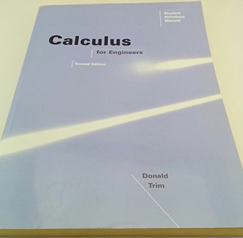 Imagen de archivo de Calculus for Engineers: Student Solutions Manual a la venta por ThriftBooks-Atlanta