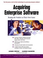 Stock image for Acquiring Enterprise Software: Beating the Vendors at Their Own Game for sale by -OnTimeBooks-