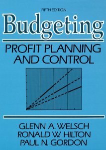 9780130857392: Budgeting: Profit, Planning and Control