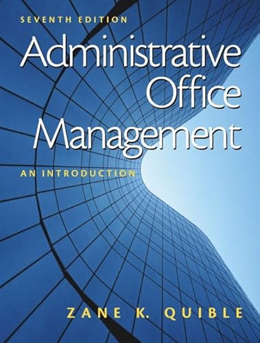 9780130859570: Administrative Office Management: An Introduction (7th Edition)