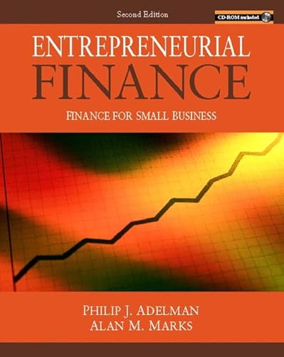 Imagen de archivo de Entrepreneurial Finance : Finance for Small Business a la venta por Better World Books