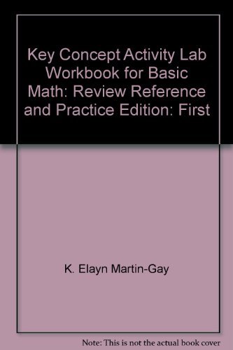 Beispielbild fr Key Concept Activity Lab Workbook to Accompany Basic Math zum Verkauf von Books Puddle