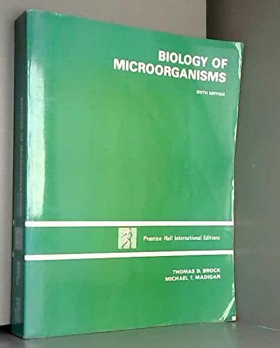 Biology of Microorganisms (9780130866042) by Brock, Thomas D.; Madigan, Michael T.
