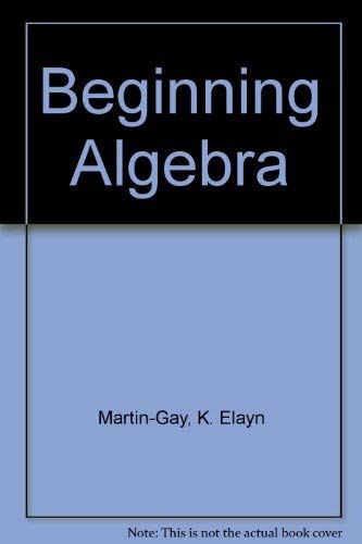 Stock image for Beginning Algebra for sale by SUNSET BOOKS