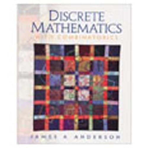 Beispielbild fr Discrete Mathematics with Combinatorics zum Verkauf von BooksRun