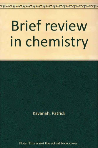 Stock image for Brief review in chemistry for sale by SecondSale