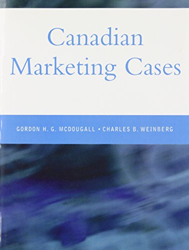 Beispielbild fr Canadian Marketing Cases zum Verkauf von Wonder Book