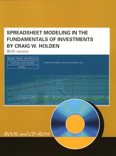 Stock image for Spreadsheet Modeling in the Fundamentals of Investments for sale by Better World Books