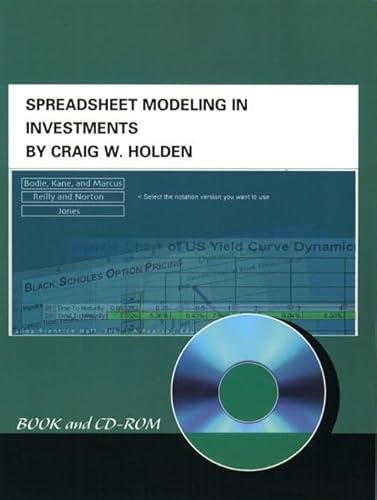 Beispielbild fr Spreadsheet Modeling in Investments Book and CD-ROM zum Verkauf von Wonder Book