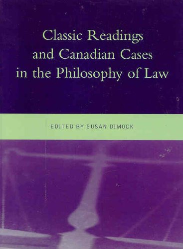 Stock image for Classic Readings and Canadian Cases in the Philosophy of Law for sale by The Book Spot