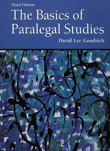 Imagen de archivo de The Basics of Paralegal Studies (3rd Edition) a la venta por BooksRun