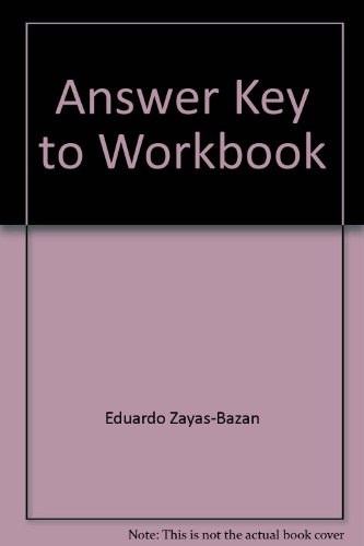Imagen de archivo de Answer Key to Workbook a la venta por medimops