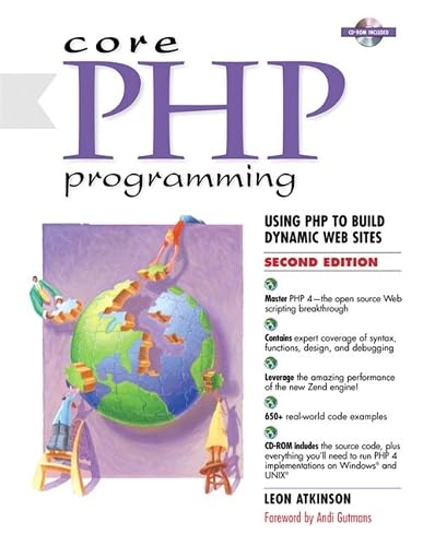 9780130893987: Core Php Programming. Cd-Rom Included, 2nd Edition: Using PHP to Build Dynamic Web Sites