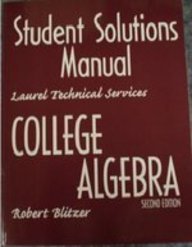 Stock image for Student Solutions Manual College Algebra 2nd Edition for sale by ThriftBooks-Atlanta