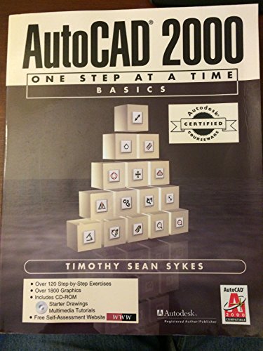 9780130897336: Autocad 2000 One Step at a Time Basics