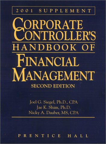 Stock image for Corporate Controller's Handbook of Financial Management: 2001 Supplement for sale by HPB-Red