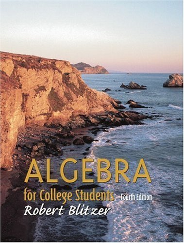 9780130902412: Algebra for College Students (4th Edition)