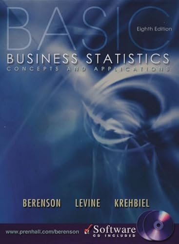 Beispielbild fr Basic Business Statistics: Concepts and Applications (8th Edition) zum Verkauf von Wonder Book