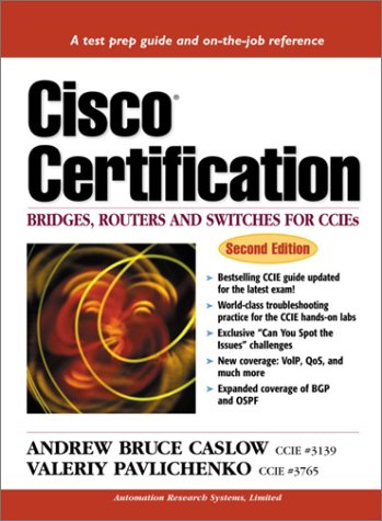 Imagen de archivo de Cisco Certification : Bridges, Routers and Switches for CCIEs a la venta por Better World Books