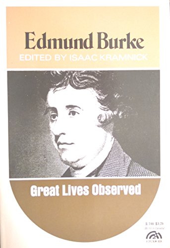 9780130905895: Edmund Burke (Great Lives Observed S.)
