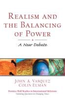 Stock image for Realism and the Balancing of Power: A New Debate for sale by SecondSale