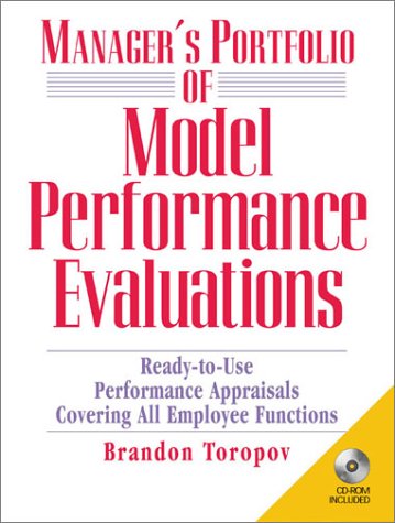 9780130910301: Manager's Portfolio of Model Performance Evaluations: Ready-To-Use Performance Appraisals Covering All Employee Functions