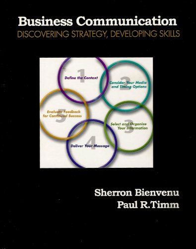 Imagen de archivo de Business Communication: Discovering Strategy Developing Skills a la venta por ThriftBooks-Atlanta