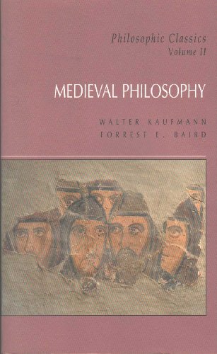 Imagen de archivo de Philosophic Classics Vol. 2 : Medieval Philosophy a la venta por Better World Books