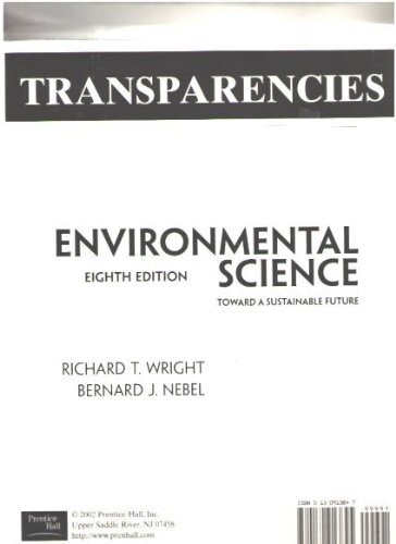Stock image for Environmental Sciences, Toward a Sustainable Future: Transparencies (8th Edition) for sale by Cronus Books