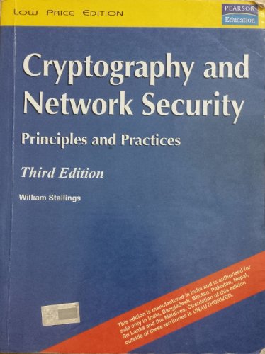 Cryptography and Network Security: Principles and Practices, 3rd edition