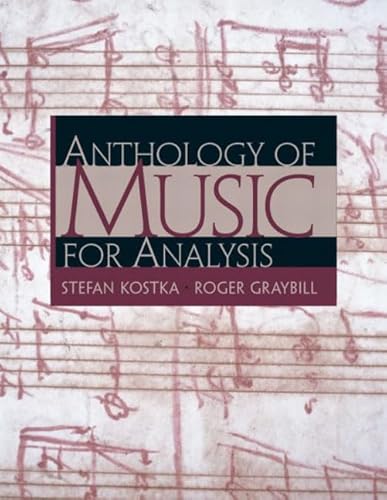 Stock image for Anthology of Music for Analysis for sale by Irish Booksellers