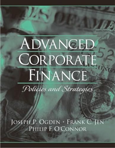 Imagen de archivo de Advanced Corporate Finance a la venta por WeBuyBooks