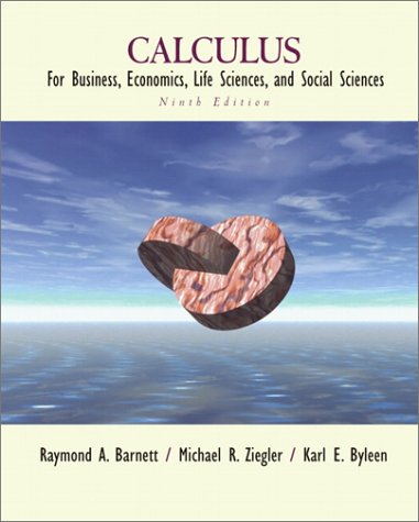 9780130920539: Calculus for Business, Economics, Life Sciences, and Social Sciences: United States Edition