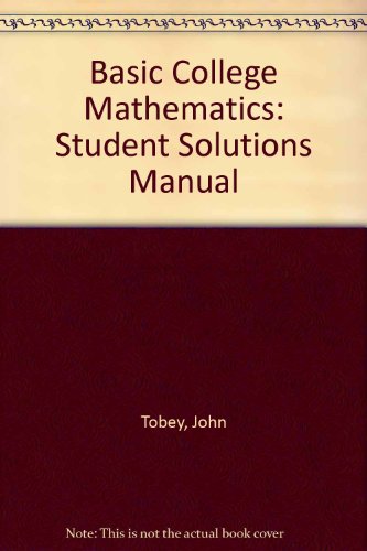 9780130924193: Student Solutions Manual