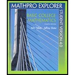 Imagen de archivo de Mathpro Explorer Student Version 4.0 Fourth Edition Basic College Mathematics a la venta por POQUETTE'S BOOKS