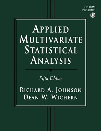 9780130925534: Applied Multivariate Statistical Analysis: United States Edition