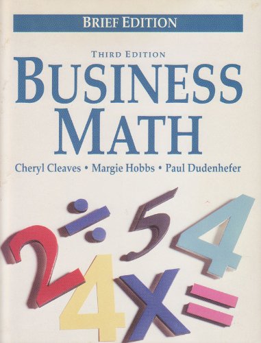Imagen de archivo de Business Math: Practical Applications : Brief Edition a la venta por Irish Booksellers