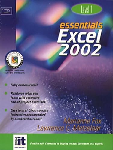 9780130927675: Essentials: Excel 2002 Level 1