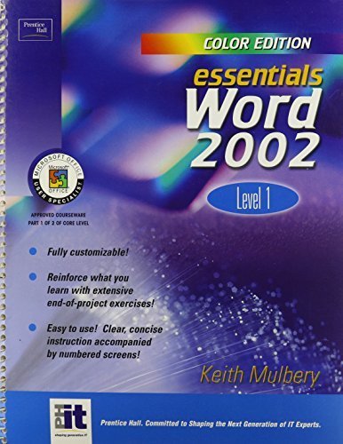 9780130927958: Essentials: Word 2002 Level 1