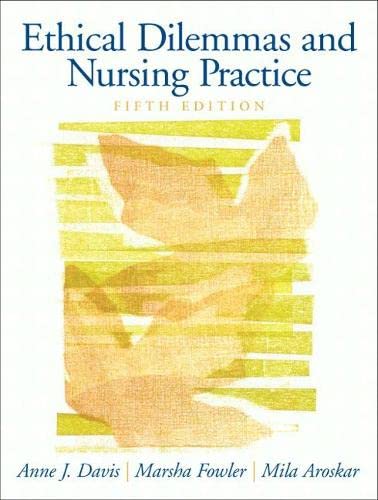 Beispielbild fr Ethical Dilemmas and Nursing Practice zum Verkauf von Wonder Book