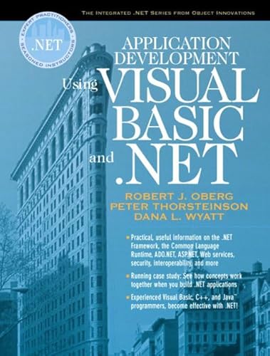 Beispielbild fr Application Development Using Visual Basic and .NET zum Verkauf von Better World Books