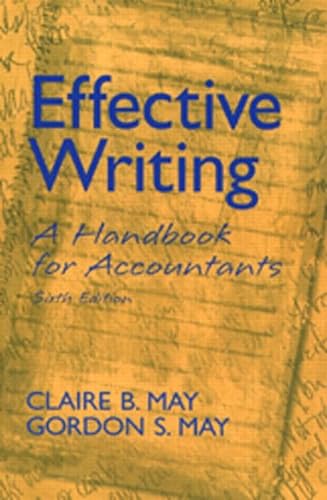 Imagen de archivo de Effective Writing: A Handbook for Accountants a la venta por ThriftBooks-Dallas