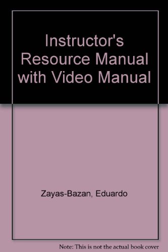 Beispielbild fr Instructor's Resource Manual and Video Manual: Conexiones Comunicacion y Cultura zum Verkauf von HPB-Red