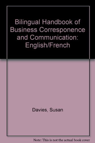 Imagen de archivo de English/French (Bilingual Handbook of Business Corresponence and Communication) a la venta por WorldofBooks