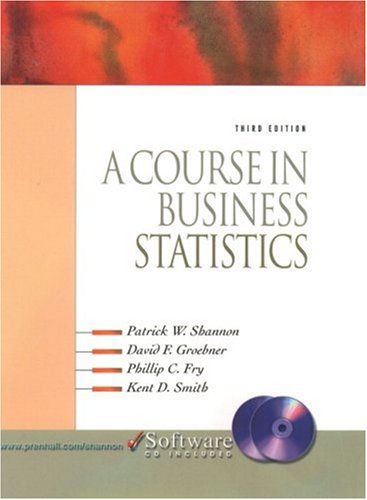 Stock image for A Course in Business Statistics (With CD-ROM) for sale by Read'em
