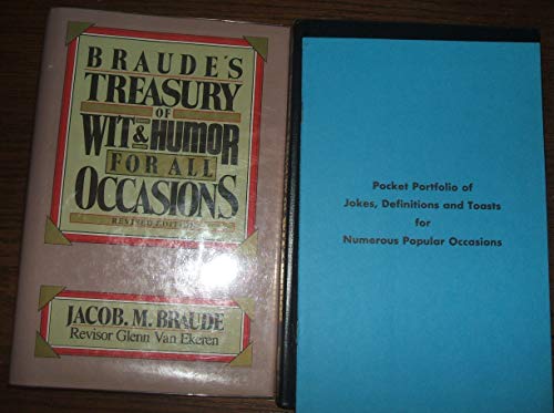 Imagen de archivo de Braude's Treasury of Wit and Humor for All Occasions a la venta por BookHolders