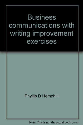9780130937742: Business communications with writing improvement exercises