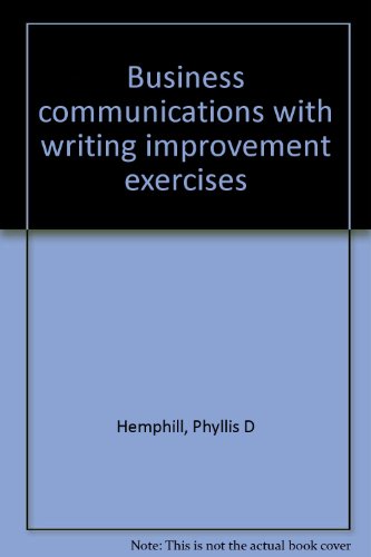 9780130938800: Title: Business communications with writing improvement e