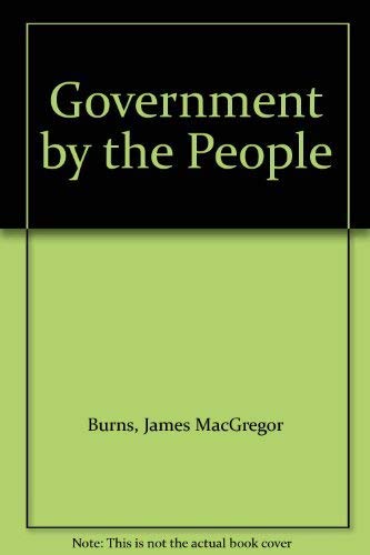 Stock image for Government by the People for sale by Better World Books