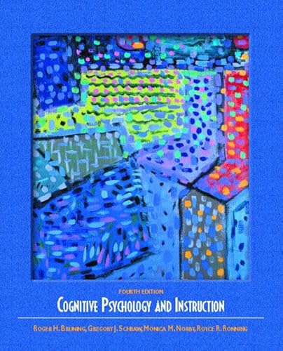 Beispielbild fr Cognitive Psychology and Instruction (4th Edition) zum Verkauf von SecondSale